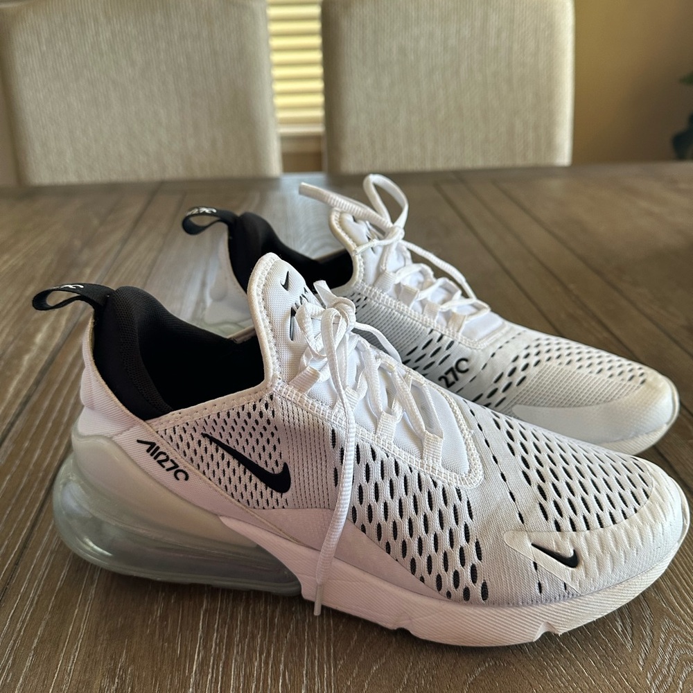 Nike Air Max 270 White Black Womens Shoes